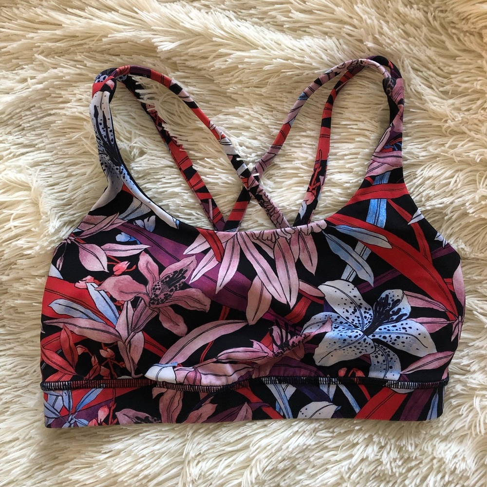 Lululemon Energy Bra | Floral Print | Size 6